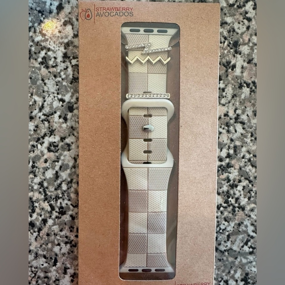 Strawberry Avocado watch band   New